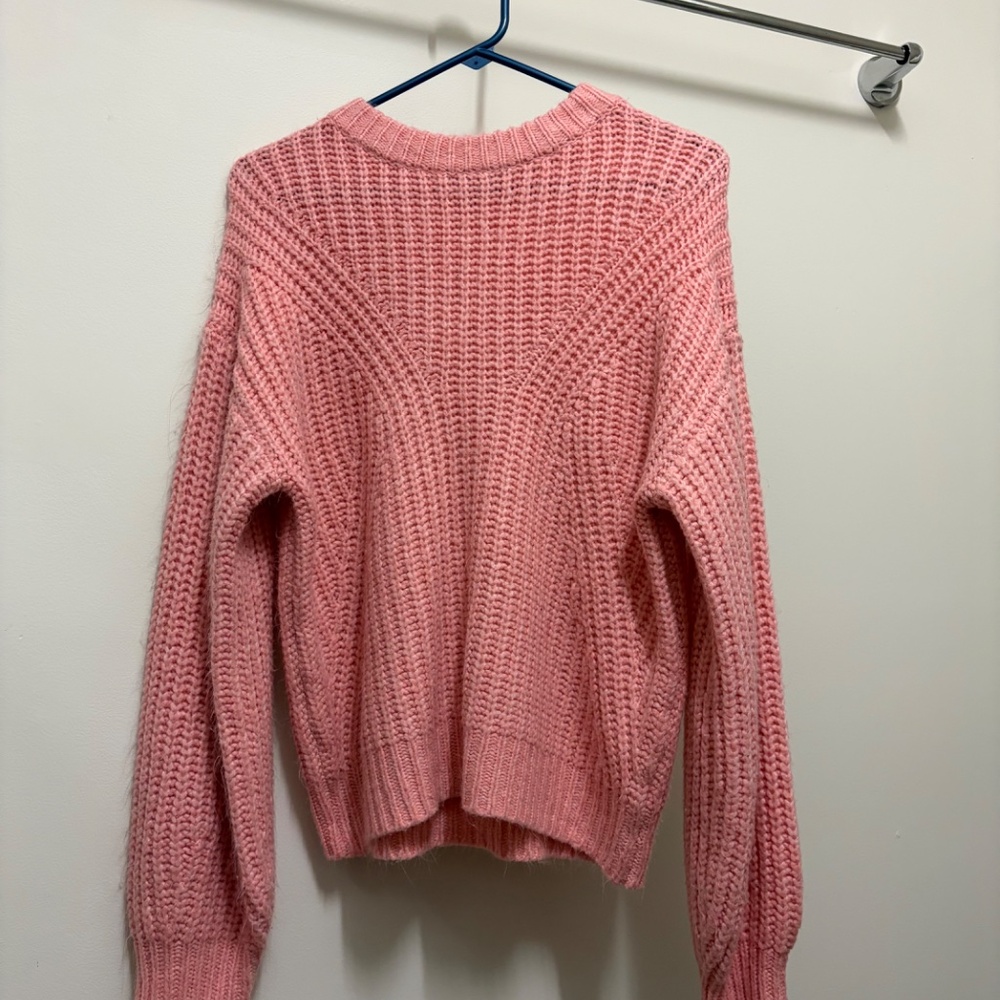 A New Day Pink Cable Knit Sweater size Small
